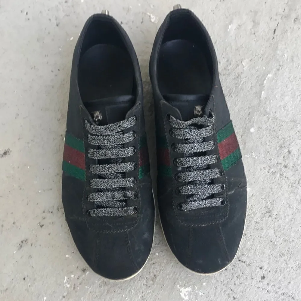 Gucci  Web  Glitter  Sneakers